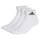 adidas Unisex Quarter Socken, 3er Pack - Cushioned Sportswear Ankle, Logo, gepolstert, einfarbig Weiß 40-42