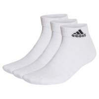 adidas Unisex Quarter Socks, 3-pack - Cushioned...