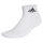 adidas Unisex Quarter Socken, 3er Pack - Cushioned Sportswear Ankle, Logo, gepolstert, einfarbig Schwarz/Grau/Weiß 37-39