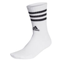 adidas Unisex Socks, 3-pack - 3-Stripes Cushioned Crew, Logo, Stripe, Cushioned White 46-48