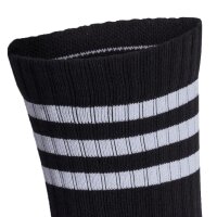 adidas Unisex Socken, 3er Pack - 3-Streifen Cushioned Crew, Logo, Streifen, gepolstert Schwarz 37-39