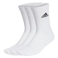 adidas Unisex Socks, 3-pack - 3-Stripes Cushioned Crew, Logo, Stripe, Cushioned White 37-39