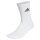 adidas Unisex Socken, 3er Pack - Cushioned Crew, Logo, gepolstert, einfarbig Weiß 37-39