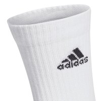adidas Unisex Socks, 3-pack - 3-Stripes Cushioned Crew, Logo, Stripe, Cushioned White 46-48