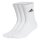 adidas Unisex Socks, 3-pack - 3-Stripes Cushioned Crew, Logo, Stripe, Cushioned White 46-48