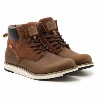Levis Herren Stiefel - Jax Plus, Stiefeletten, Boots, Leder, Logo, Schnürung, einfarbig