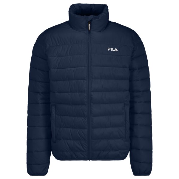 FILA mens quilted jacket - BUTZBACH, padded, stand-up collar, zipper, plain colour
