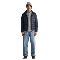 GANT Herren Daunen-Steppjacke - LIGHT DOWN JACKET, Reißverschluss, Stehkragen Blau S