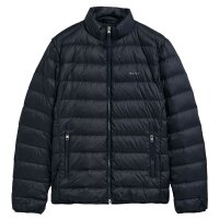 GANT Mens Quilted Jacket - LIGHT PADDED JACKET, zip, stand-up collar, logo Blue S (Small)