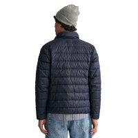 GANT Mens Quilted Jacket - LIGHT PADDED JACKET, zip, stand-up collar, logo Blue S (Small)