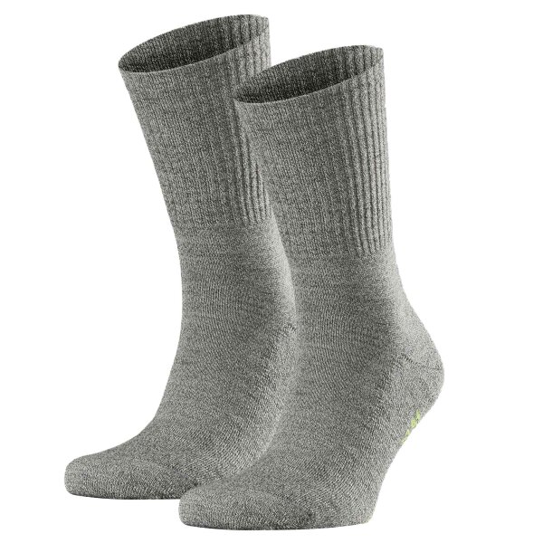 FALKE Unisex Sportsocks - Walkie Light, Trekking and Hiking Socks, plain Colours grey 37-38 (UK 4-5)