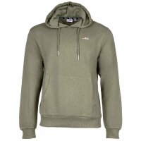 FILA Mens Hoodie - BENGEL, Hood, Long Sleeve, Logo, Solid Colour Green M (Medium)