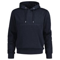 GANT Herren Hoodie - REGULAR TONAL SHIELD HOODIE, Kapuzen-Sweatshirt, Logo Blau L