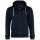 SCOTCH&SODA Mens Sweat Jacket - Regular Fit Essential Bage Quarter Zip Jacket with Hood, Organic Cotton, Logo