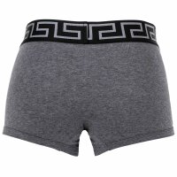 VERSACE Mens Boxer Shorts - TOPEKA, Stretch Cotton, Solid Color Grey/Black/Silver M (Medium)