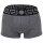 VERSACE Mens Boxer Shorts - TOPEKA, Stretch Cotton, Solid Color Grey/Black/Silver M (Medium)