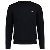 GANT Mens Pullover - CLASSIC COTTON C-NECK, knitted pullover, round neck, cotton