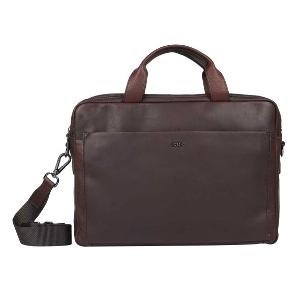 JOOP! Herren Aktentasche - Teramo Pandion Briefbag mhz, Büffelleder, 29x40x10cm (HxBxT)