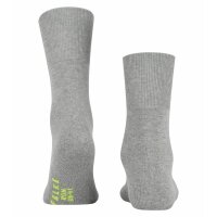 FALKE Unisex Sportsocken 2er Pack - Run, Freizeitsocken, unifarben #1 Hellgrau 37-38