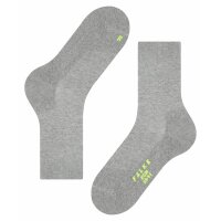 FALKE Unisex Sportsocken 2er Pack - Run, Freizeitsocken, unifarben #1 Hellgrau 37-38