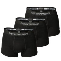 EMPORIO ARMANI Herren Boxer Shorts 3er Pack - Mens Knit Trunk, Pure Cotton, uni