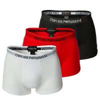 EMPORIO ARMANI Men Boxer Shorts Pack of 3 - Mens Knit Trunk, Pure Cotton, uni