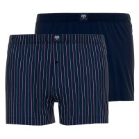 CECEBA Herren Shorts, Multipack - Boxershort, Basic, Baumwolle, Single Jersey, M-3XL Rot/Blau M 4er Pack (2x2P)