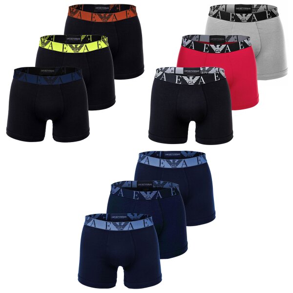 EMPORIO ARMANI Mens Boxer Shorts, 3 Pack - BOLD MONOGRAM, Boxer, Stretch Cotton