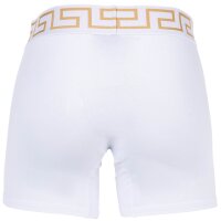 VERSACE Mens Boxer Shorts, 2 Pack - TOPEKA, Bi-Stretch, Organic Cotton White/Blue S (Small)