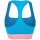 VERSACE Ladies Bustier - TOPEKA, Underwear, Bralette, Organic Cotton, Bi-Stretch Blue/Light Pink XL (X-Large)