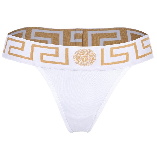 VERSACE Ladies Thong - TOPEKA, Underwear, Thong, Organic Cotton White L (Large)