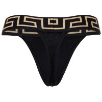VERSACE Damen String -  TOPEKA, Unterwäsche, Tanga, Organic Cotton, Bi-Stretch Schwarz XL