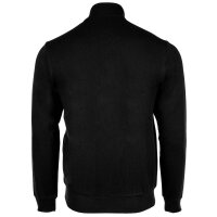 A|X ARMANI EXCHANGE Herren Strickjacke - Durchgehender Reißverschluss, Baumwolle Schwarz S