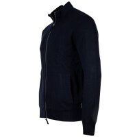 A|X ARMANI EXCHANGE Herren Strickjacke - Durchgehender Reißverschluss, Baumwolle Marine S