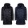 A|X ARMANI EXCHANGE Mens Down Coat - Quilted Jacket, Zip, Hood, Logo Print