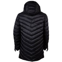 A|X ARMANI EXCHANGE Herren Daunen-Mantel - Steppjacke, Reißverschluss,Kapuze, Logo Aufdruck Schwarz 2XL