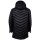 A|X ARMANI EXCHANGE Mens Down Coat - Quilted Jacket, Zip, Hood, Logo Print Black 2XL (XX-Large)