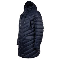 A|X ARMANI EXCHANGE Herren Daunen-Mantel - Steppjacke, Reißverschluss,Kapuze, Logo Aufdruck Dunkel Blau S