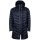A|X ARMANI EXCHANGE Mens Down Coat - Quilted Jacket, Zip, Hood, Logo Print Dark blue S (Small)