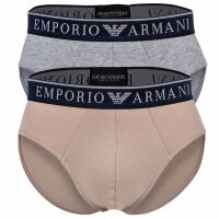 EMPORIO ARMANI Mens Briefs, 2-pack - ENDURANCE, Briefs, Stretch Cotton, Logo