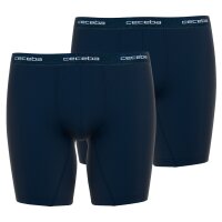 CECEBA Mens Shorts, pack of 2 - Boxer, Basic, cotton, M-7XL, plain Dark blue
 M (Medium)