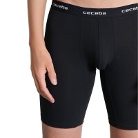 CECEBA Herren Shorts, Multipack - Boxershort, Long Boxer, Basic, Baumwolle, M-7XL, einfarbig Schwarz L 4er Pack (2x2P)