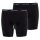 CECEBA Mens Shorts, pack of 2 - Boxer, Basic, cotton, M-7XL, plain Black 3XL (XXX-Large)