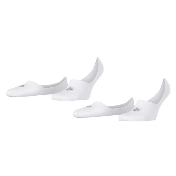Burlington Herren Füßlinge, Multipack - Everyday IN, Anti-Slip Heel, einfarbig Weiß 41-42 4er Pack (2x2P)