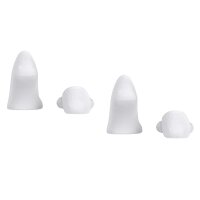 Burlington Mens Socks, 2-pack - Everyday IN, Anti-Slip Heel, Solid Color White 41-42 (7-8 UK)