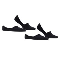 Burlington Herren Füßlinge, Multipack - Everyday IN, Anti-Slip Heel, einfarbig Schwarz 43-44 4er Pack (2x2P)