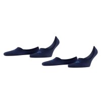 Burlington Herren Füßlinge, Multipack - Everyday IN, Anti-Slip Heel, einfarbig Dunkelblau 45-46 4er Pack (2x2P)
