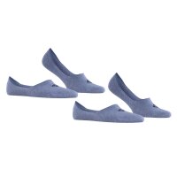 Burlington Mens Socks, 2-pack - Everyday IN, Anti-Slip Heel, Solid Color Blue 43-44 (8.5-9.5 UK)