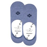 Burlington Mens Socks, 2-pack - Everyday IN, Anti-Slip Heel, Solid Color Blue 43-44 (8.5-9.5 UK)