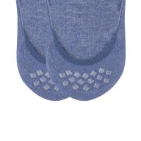 Burlington Mens Socks, 2-pack - Everyday IN, Anti-Slip Heel, Solid Color Blue 43-44 (8.5-9.5 UK)